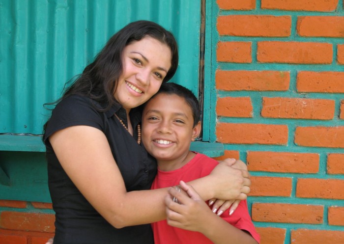 Yesenia and her son, 2007